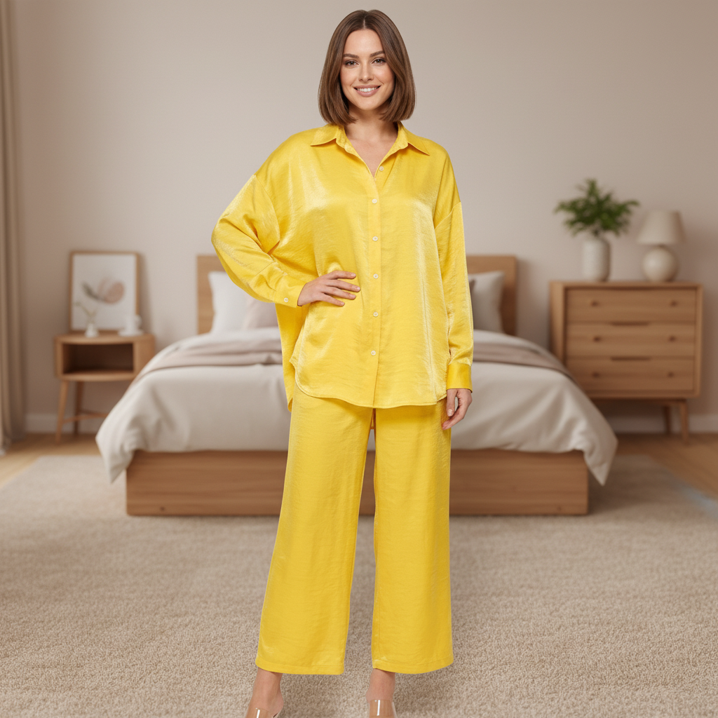 Button-Front Sleep Shirt