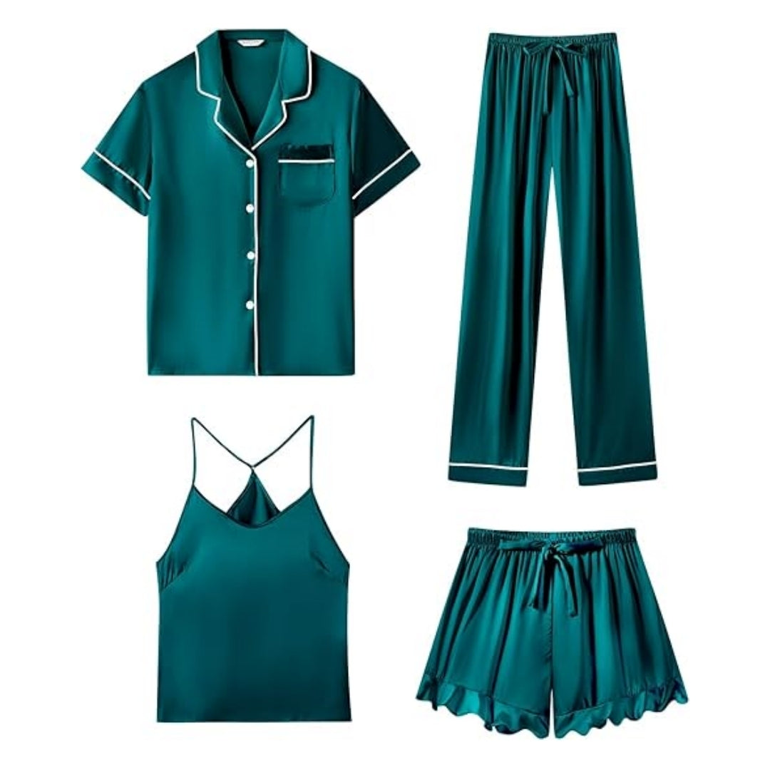Wide-Leg Lounge Pajama Set