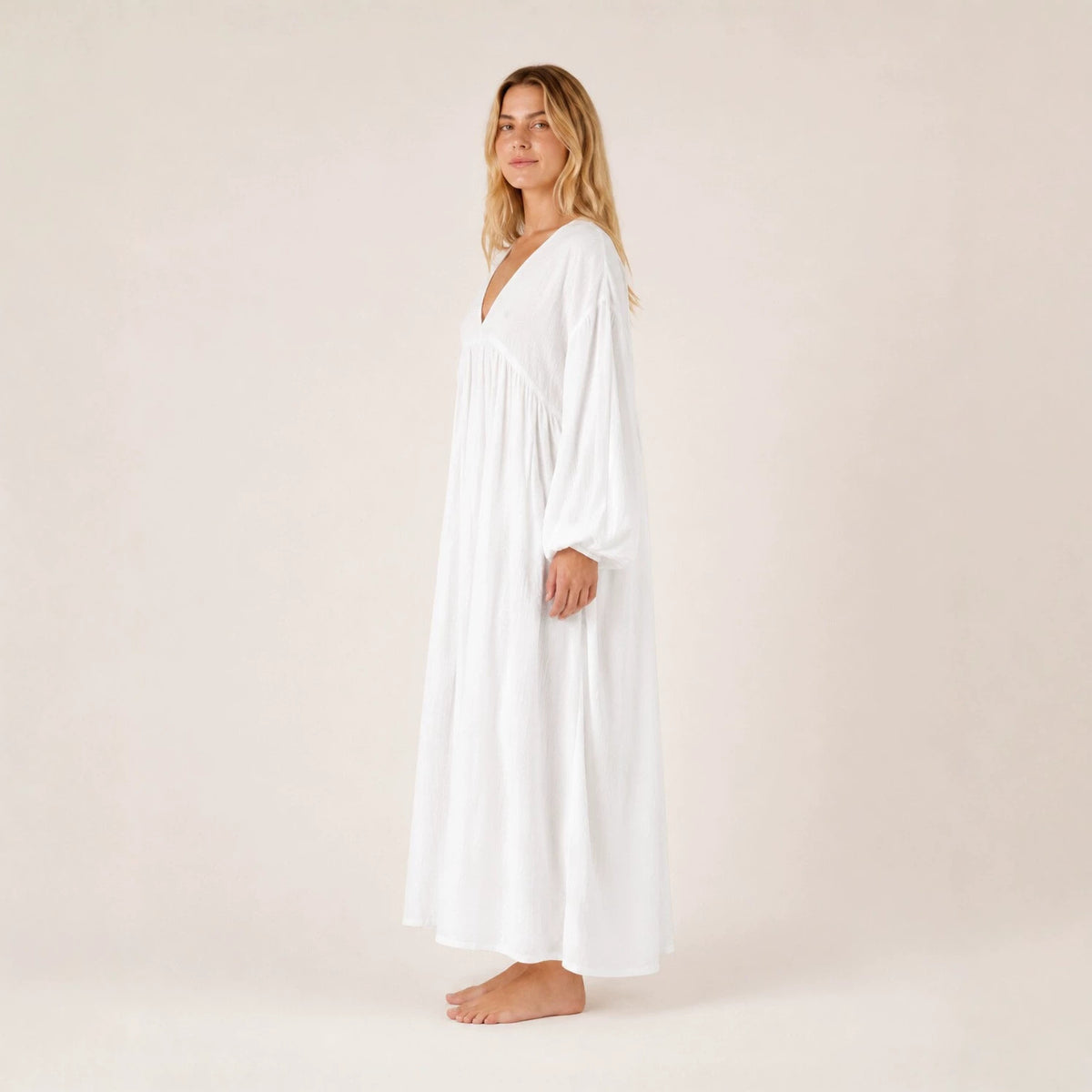Lace-Trim Nightdress