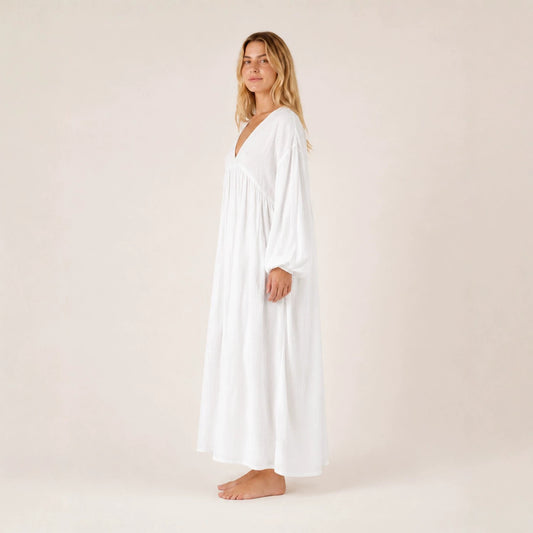 Lace-Trim Nightdress