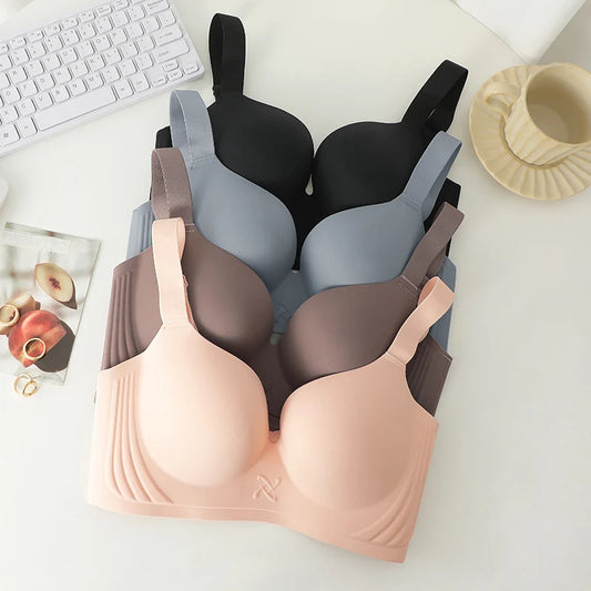 Soft Wide-Strap Wireless Bra